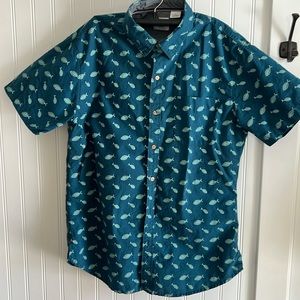 BOTTON DOWN FISH THEME SHIRT